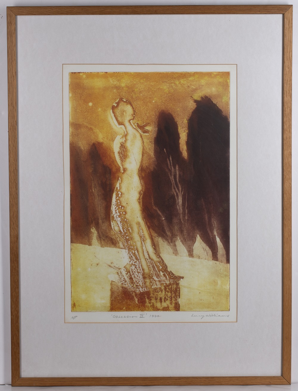 Lucy Williams (Contemporary) 'Obsession II' etching and aquatint, artists proof, signed and dated - Image 2 of 3