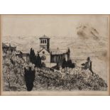 Dorothy Deane (20th Century School) 'San Francesco Assisi' etching signed and dated 1930 in pencil