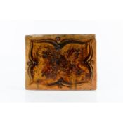 Bernard Leach (1887-1979) at Leach pottery large slipware tile, 1925, impressed date and potters