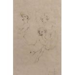Leonor Fini (1907-1996) 'The quarrel' etching, signed and numbered in pencil 29/175 lower right,