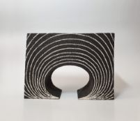 Gillian Montegrande (b.1960) 'Tellin' stoneware, signed to the base, 27cm x 20cm x 9cm