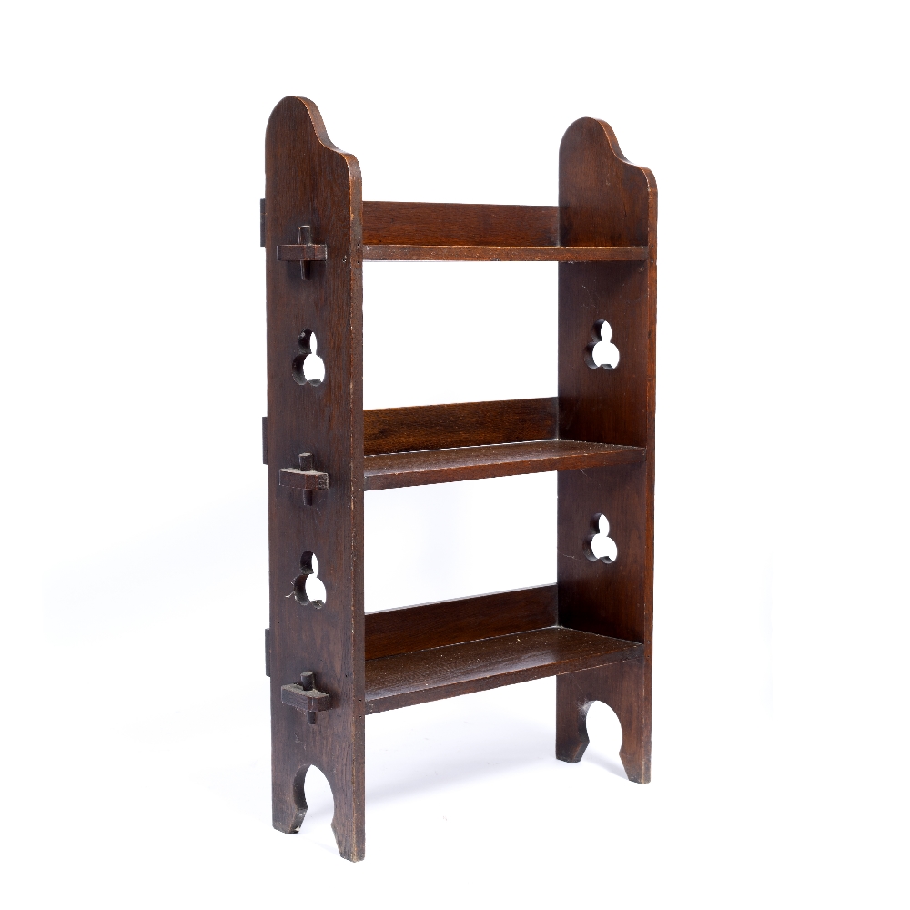Liberty & Co three-tier oak 'Sedley' bookcase, oak, 58cm x 97cm x 20cm - Image 2 of 6