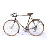 Dawes Galaxy vintage touring bicycle circa 1980, with 10 Suntour gears, Weinemann caliper brakes,