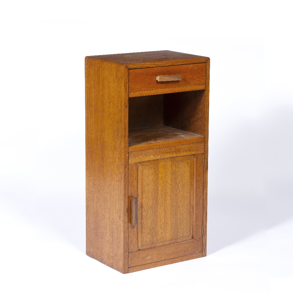 Attributed to Heals oak pot cupboard or bedside table, unmarked, 38cm x 77cm x 27cm - Image 2 of 9