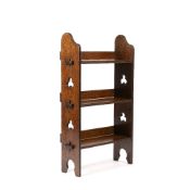 Liberty & Co three-tier oak 'Sedley' bookcase, oak, 55cm x 98cm x 20cm