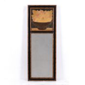 A J Rowley for the Rowley Gallery 'A Cherub' parquetry inlaid mirror, 51cm x 19cm Provenance: 'The