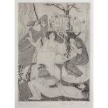 Iona Doniach (b.1938) 'Eight sugar mice', etching, signed and numbered 4/25 in pencil lower right,