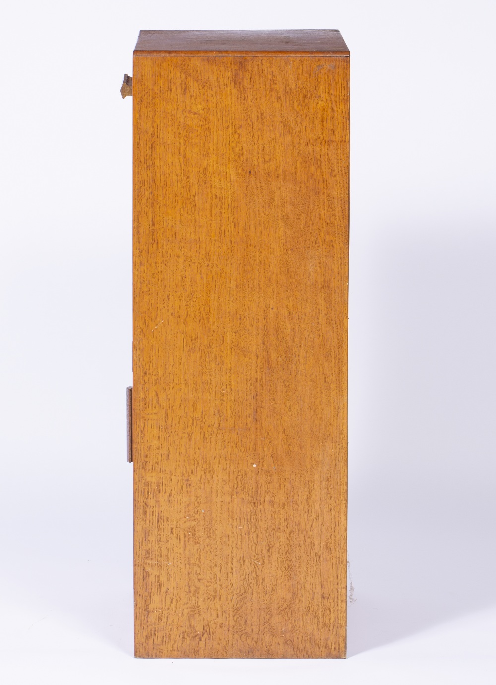 Attributed to Heals oak pot cupboard or bedside table, unmarked, 38cm x 77cm x 27cm - Image 5 of 9
