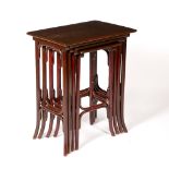 In the manner of Michael Thonet (1796-1871) for Gebrüder Thonet of Vienna nest of four bentwood