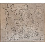 Christopher Saxton and William Hole Englalond Anglia Anglosaxonum Heptarchia, map, published