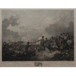 Philipp Jakob de Loutherbourg (1740-1812) Coloured engraving 'The Battle of Alexandria' published,