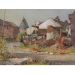 Stanley J Banner (b.1916) 'Herefordshire farmstead' watercolour, signed lower left, 33cm x 43cm