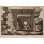 After Luigi Mayer(1755-1803) Aquatint 'Interior of the Temple of Jupiter Ammon' from Views in the