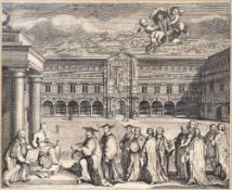 After Benjamin Cole (1725-1813) Antiquarian map of 'Broad Street Ward' and Corn Hill Ward' London,