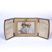 Miniature of two young children signed Percy Wynne, 174 Broad Street, Birmingham and dated