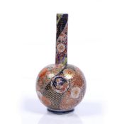 Imari bottle vase 19th Century Meiji period, with polychrome decoration, 31cm Condition: slight
