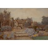 James Matthews (19th/20th Century) At Tillington, Sussex, watercolour, signed and inscribed, 34cm