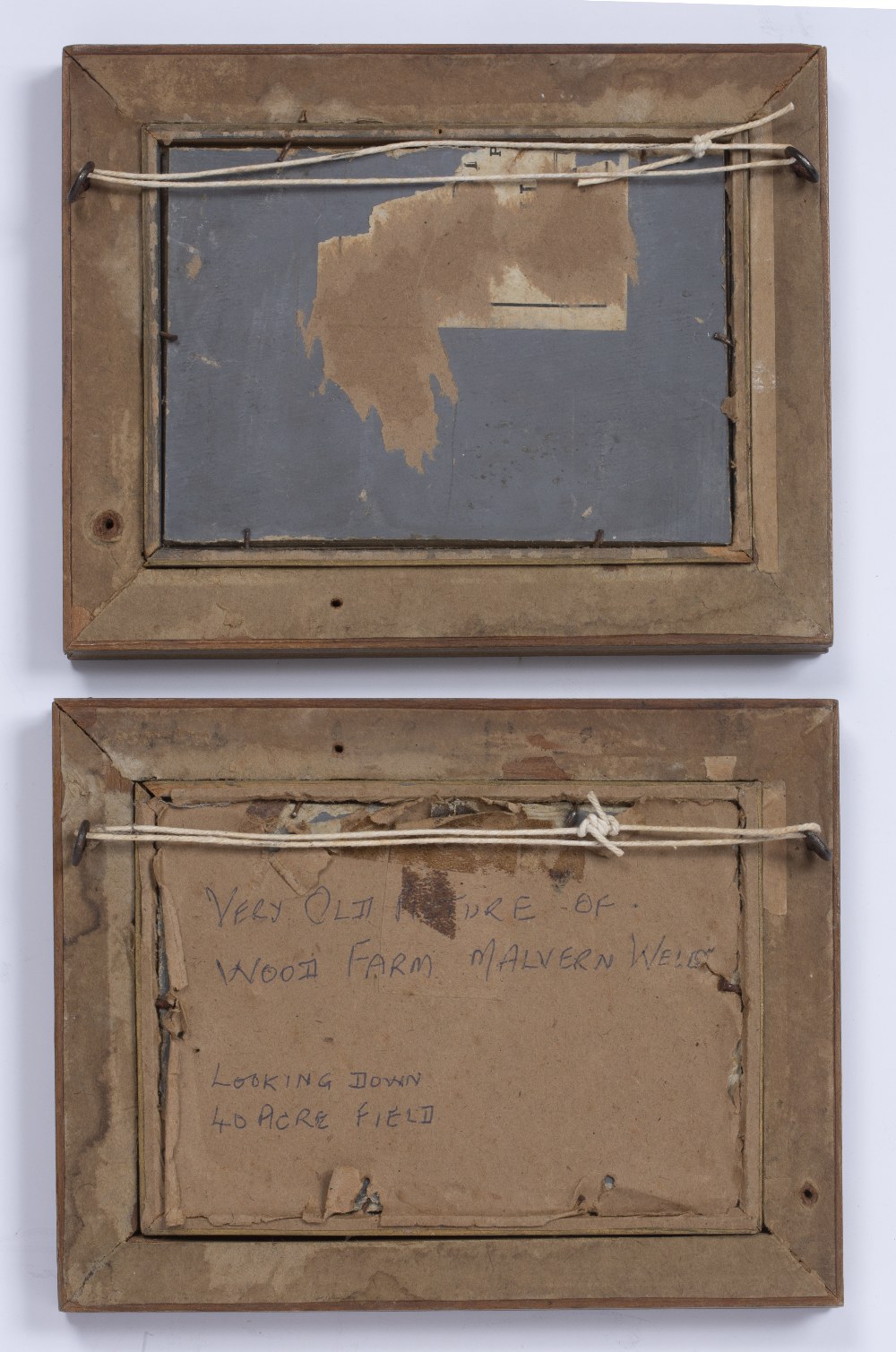 Yeats Pair of miniature studies to include 'Wood Farm, Malvern Wells', oil on board, and - Image 3 of 3