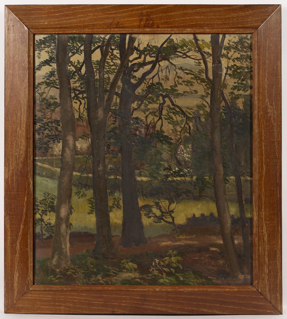 Mavis Blackburn (b.1923) The Edge of the Wood signed oil on canvas 40 x 35cm. Minor surface wear - Image 2 of 3