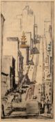 Max Pollak (1886-1970) San Francisco, California Street, 1930 55/150, signed, titled, and numbered