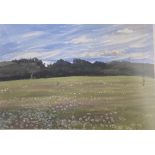 Jane Taylor (Contemporary) Daisies at Nonsuch signed watercolour 18 x 25cm; and Martin Caulkin (b.