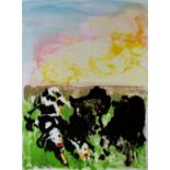 Malcolm Morley (1931-2018) Devonshire Cows, 1983 19/65, signed, dated, and numbered in pencil (in