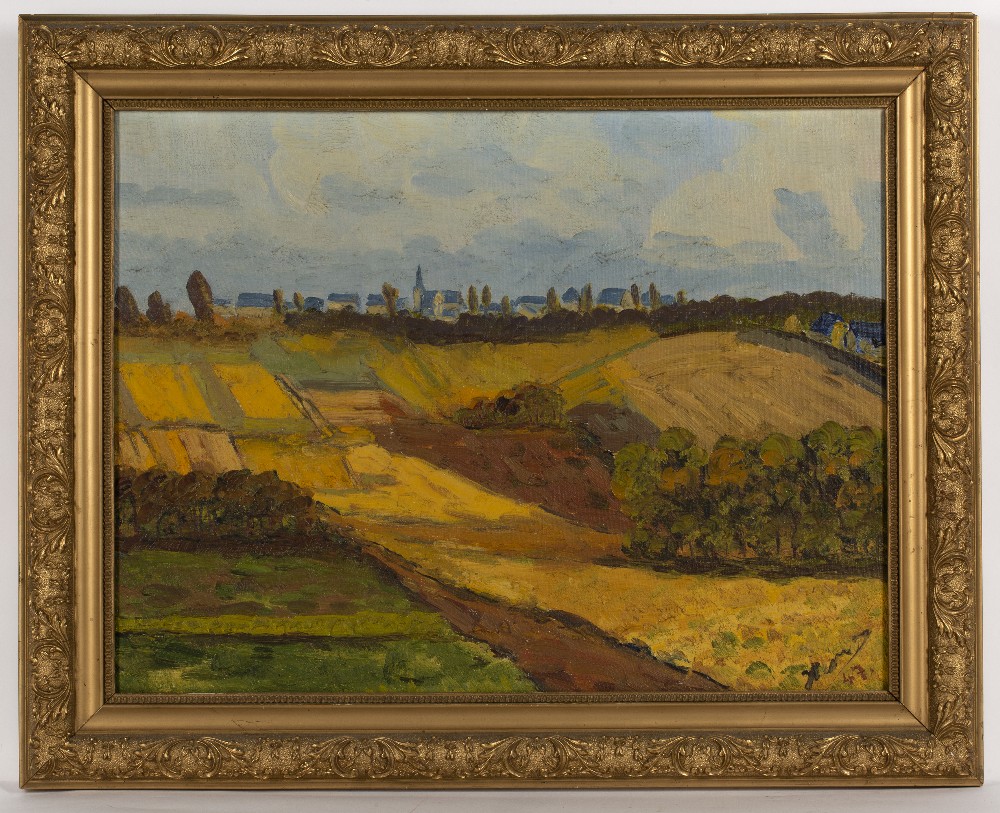 Ernest Peirce (20th Century Cornish School) Barn buildings signed (lower right) oil on board 30 x - Image 5 of 6