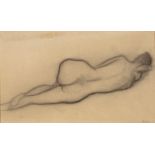 Modern British School Nude study monogrammed DW and dated 1957 inscribed 'David Wynne, Macalpine