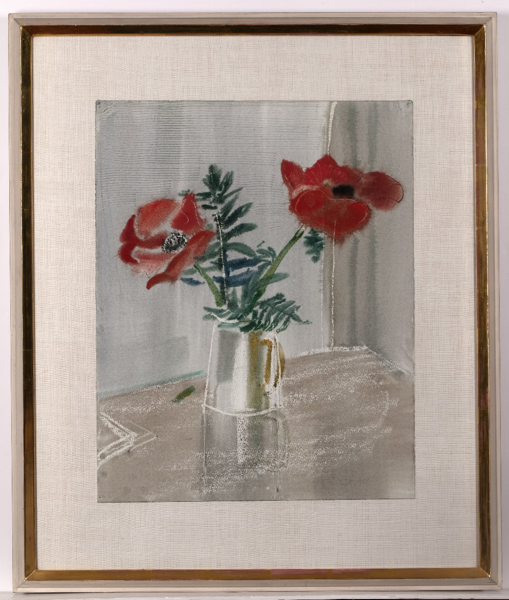 Patrick Hall (1906-1992) Poppy signed (lower right) watercolour 50 x 39cm. Good condition. Framed - Image 2 of 3