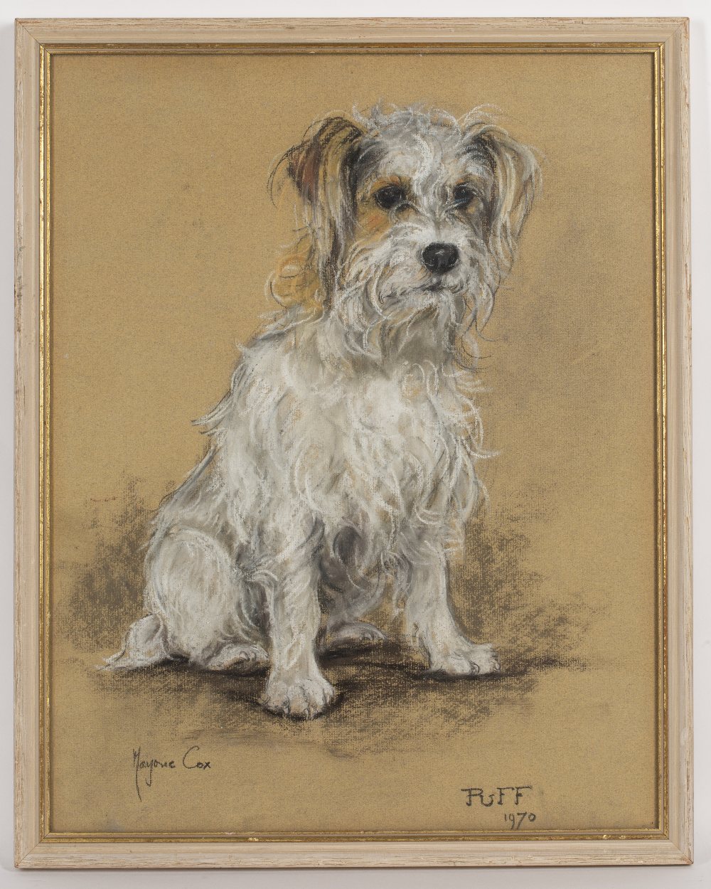 Marjorie Cox (1915-2003) Ruff, 1970 signed, titled and dated pastel 41 x 32cm. Good condition. - Image 2 of 3