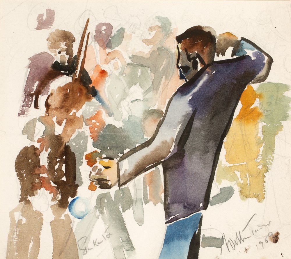 William Ralph Turner (1920-2013) The Orchestra, 1959 signed and dated in pencil (lower right)