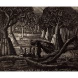 Robin Tanner (British, 1904-1988) Wiltshire Woodman, 1930 13/50, signed and numbered in pencil (in