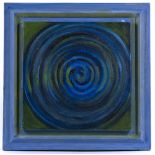 Yankel Feather (1920-2009) Blue Spiral, 1999 signed, dated, and titled (to reverse) oil on canvas 30