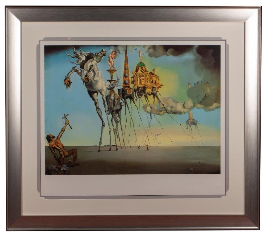 After Salvador Dali (1904-1989) The Temptation of Saint Anthony numbered and with blindstamp - Image 2 of 3