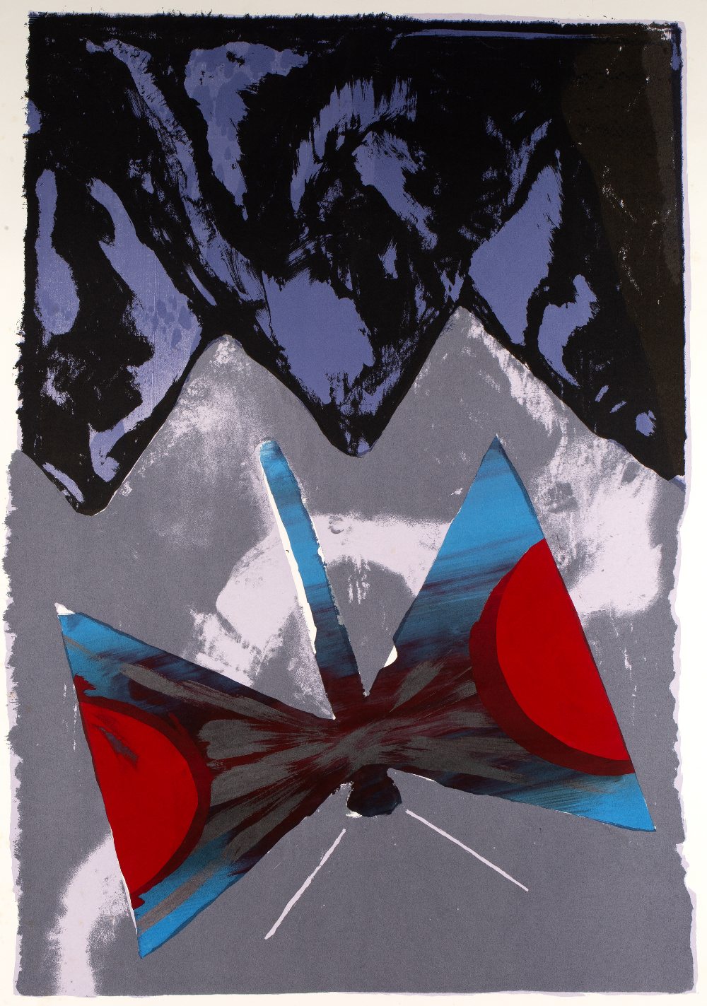 Michael Rothenstein (1908-1993) Butterfly signed and inscribed in pencil monotype screenprint 112