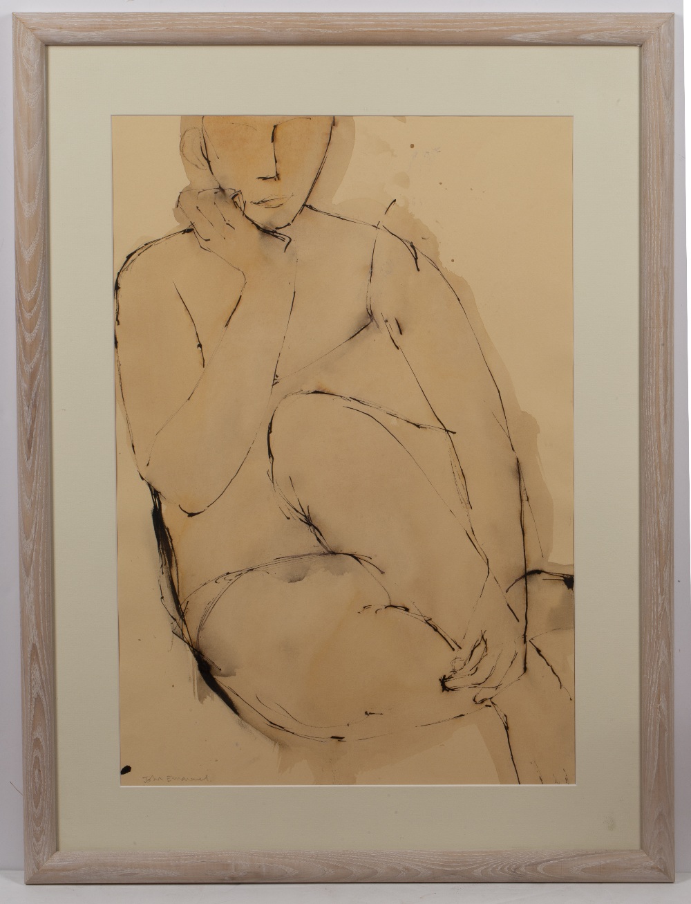 John Emanuel (b.1930) Contemplation signed in pencil (lower left) mixed media 53 x 36cm. Good - Image 3 of 3