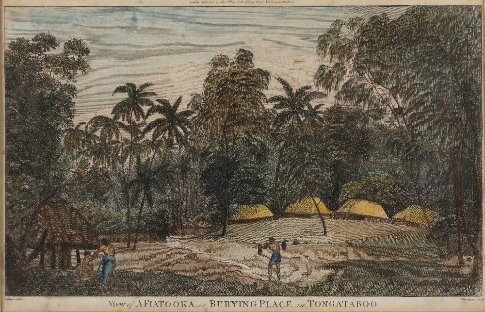 THORNTON AFTER JOHN WEBBER 'View of Afiatooka, or Burying-Place, in Tongataboo', and another similar - Image 2 of 6