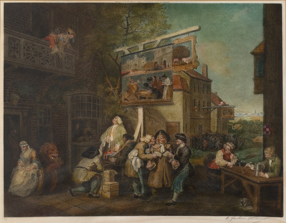 EDWARD JACKSON STODART AFTER WILLIAM HOGARTH 'Canvassing for Votes', 'Chairing the Members' and '