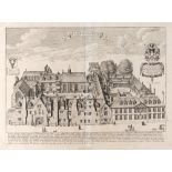 DAVID LOGGAN Queen's College, engraving, 29 x 40cm; and assorted further prints and engravings by or