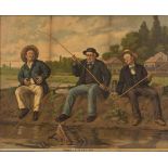 FISHING INTEREST: Three Jolly Anglers', a pair, chromolithographs, 30 x 38cm (2)