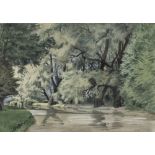 EDWARD VULLIAMY (1876-1962) 'Old Willows on the Upper River', signed and dated 1942, watercolour,