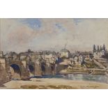 GERALD PALMER (1885-1961) Bridge over the River Tyne at Corbridge, Northumberland, signed and
