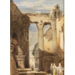 CLARKSON STANFIELD (1793-1867) 'Arch of Constantine, Rome', and 'Fish Market, Rome', two