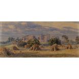 HENRY MOORE (1831-1895) Kenilworth Castle, signed and dated 1867 and 1872, watercolour, 23 x 49cm