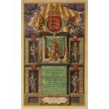 JEAN BLAEU 'Le Theatre du Monde ou Nouvel Atlas D'Angleterre', title page, engraving, hand-coloured,