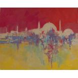 NEIL FRANCIS CAIRNCROSS (20TH CENTURY) 'Istanbul', inscribed verso, acrylics, 21 x 27cm