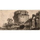 GIOVANNI BATTISTA PIRANESI 'Tombs of Caecilia Metella called the Capo di Bove', from 'Some views