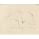 20TH CENTURY ENGLISH SCHOOL Polar Bear, lithograph, indistinctly signed in pencil, 37 x 48cm