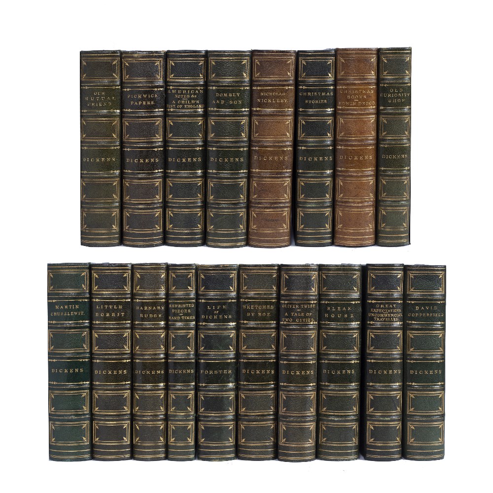 DICKENS, Charles, Works thereof including Pickwick Papers, American Notes, Reprinted Pieces 22