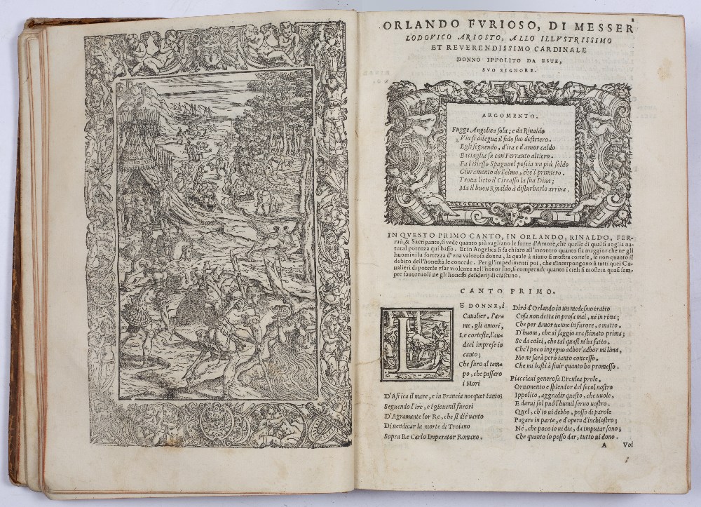 ARIOSTO, Ludovico, Orlando Furioso. A 16th century Italian Epic Poem in 46 cantos originally - Image 3 of 6